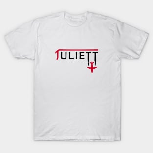 JULIETT Aviation Phonetic Alphabet Pilot Airplane T-Shirt